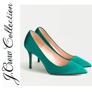 NIB JCrew Collection Spicy Jade Glitter Elsie Pump